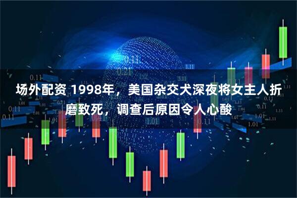 场外配资 1998年，美国杂交犬深夜将女主人折磨致死，调查后原因令人心酸